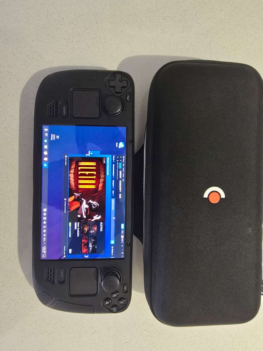 Steam Deck OLED 512GB - (Parallel Import) + Soft Silicone Protective Cover with 4 Thumb Grips for St