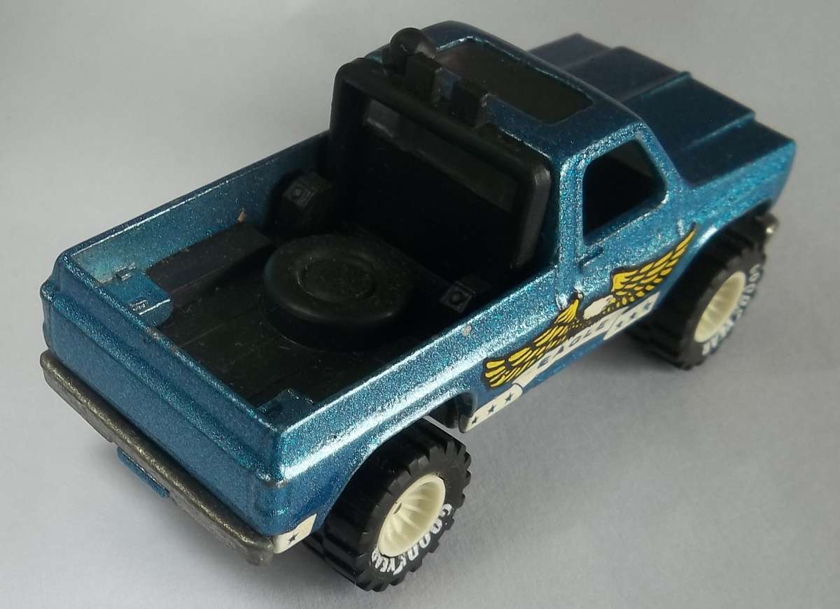 Hot Wheels REAL RIDERS Bywayman Bakkie RARE WHITE WHEELS Made in 1982 Vintage Matchbox Scale