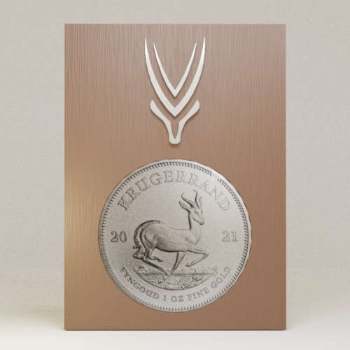 ** WORLD FIRST ** 1 oz SILVER KRUGER COIN + CUSTOM COIN HOLDER