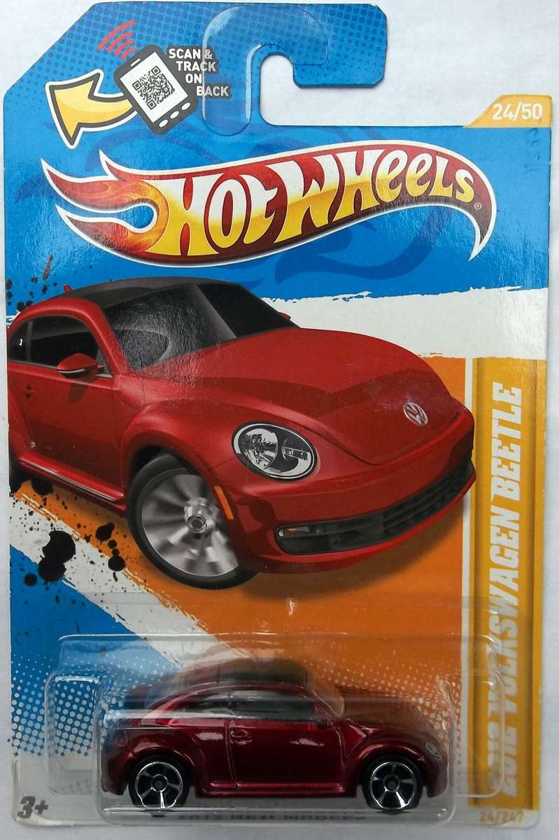Hot Wheels 2012 Volkswagen VW Beetle Made in 2012 HOTWHEELS Model Similar Scale to Matchbox