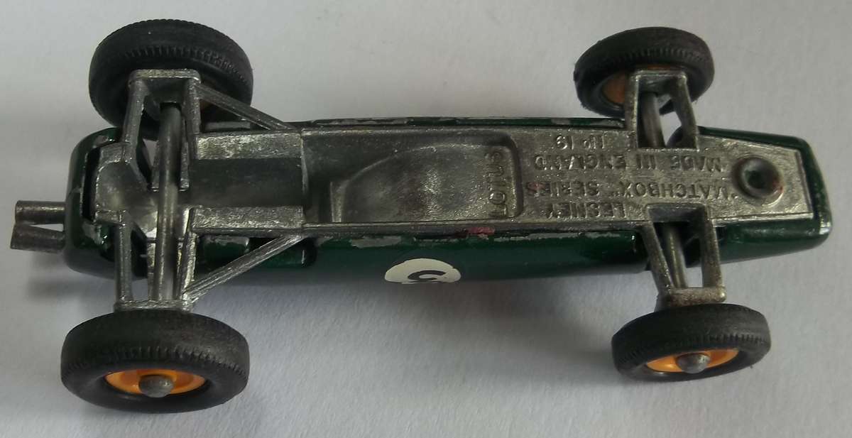 Matchbox Lesney 1-75 Series Regular Wheels #19 Lotus Racing Car 1965 VINTAGE MODEL