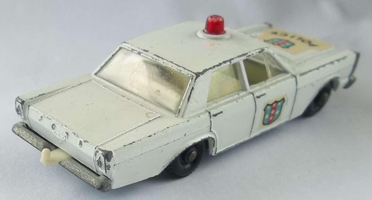 Matchbox Lesney 1-75 Series Regular Wheels #55 Ford Galaxie Police Car Made in England