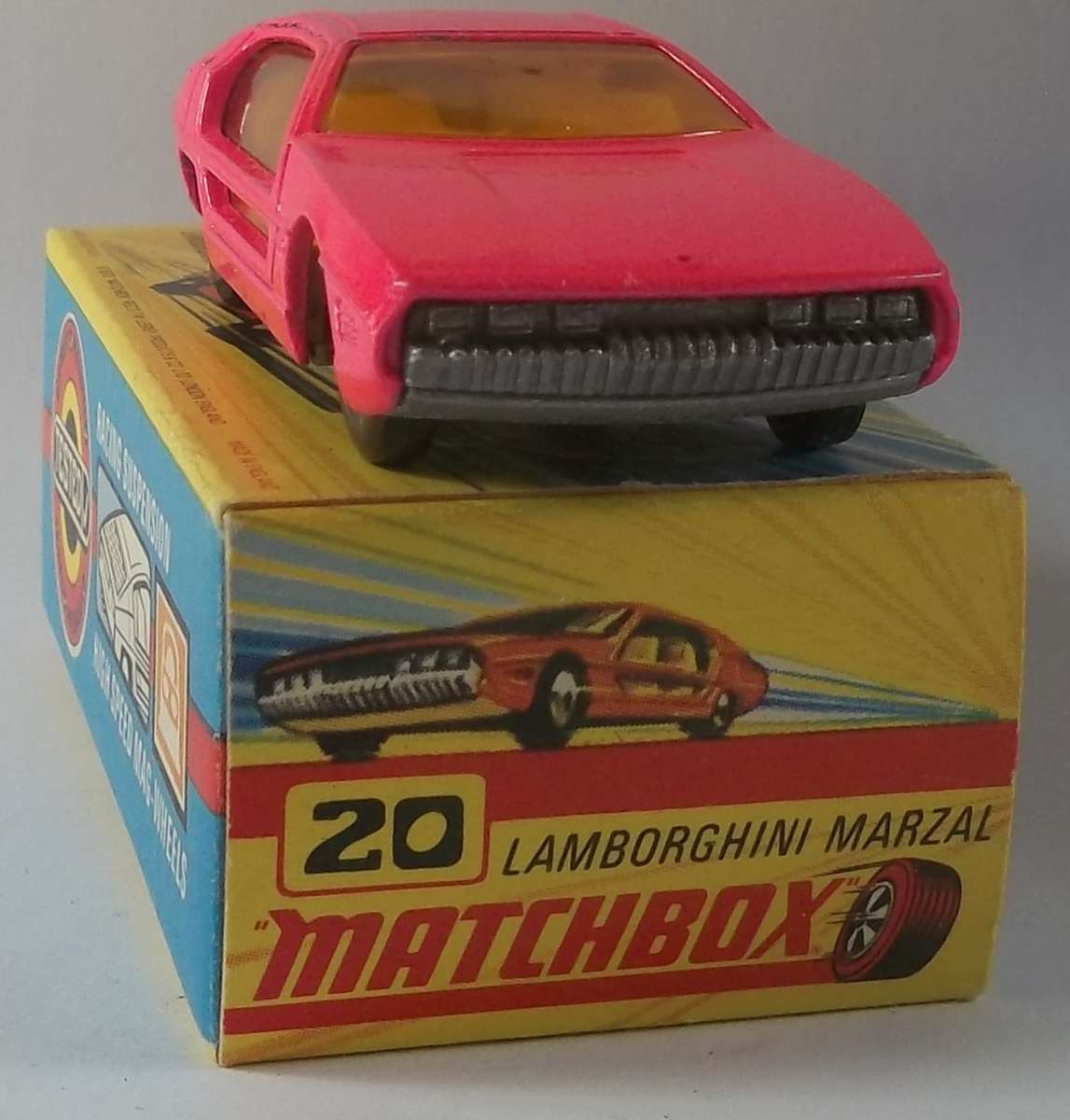 MATCHBOX Lesney Superfast #20 Lamborghini Marzal Made in England 1968 Boxed Model Car