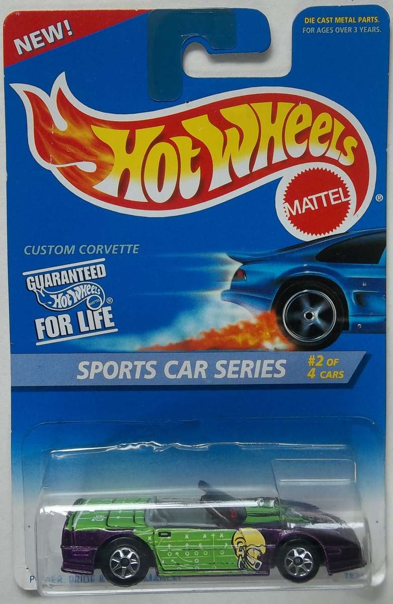 Hot Wheels Custom Corvette 1998 ( Matchbox Scale ) HOTWHEELS Model Car