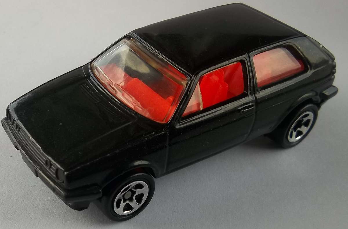 Hot Wheels Volkswagen Golf GTi HOTWHEELS Like Matchbox scale 1989 Black Colour Retro