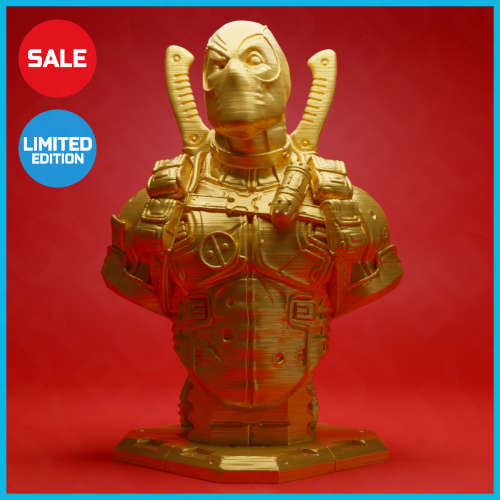 GOLD DEADPOOL LIMITED EDITION BUST * LIMITED RUN *