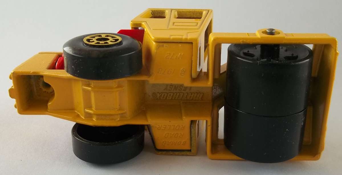 MATCHBOX Lesney Superfast #72 Bomag Steam Roller Vintage 1978 Model Solid Die Cast