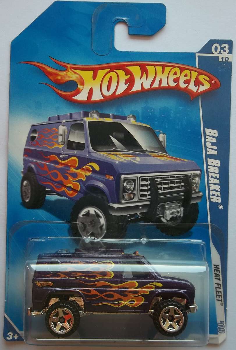 Hot Wheels HEAT FLEET Baja Breaker HOTWHEELS Like Matchbox scale 2009 Model Car
