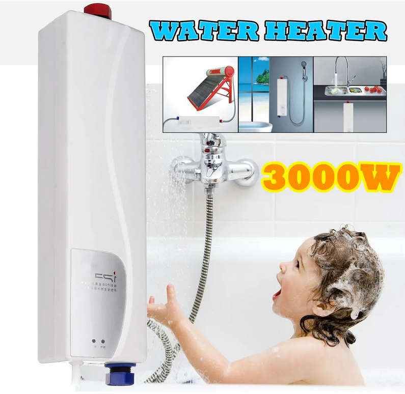 3000W Mini EU Elegant Instant Water Heater | Tankless : Perfect Timing