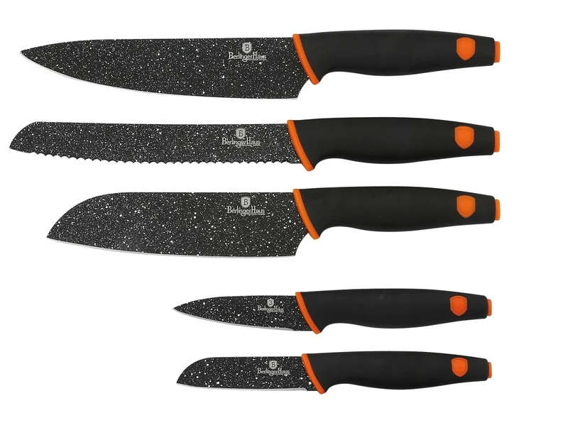 Berlinger Haus 5 Pieces Marble Coating Knife Set - Granit Diamond (DISPLAY MODEL)