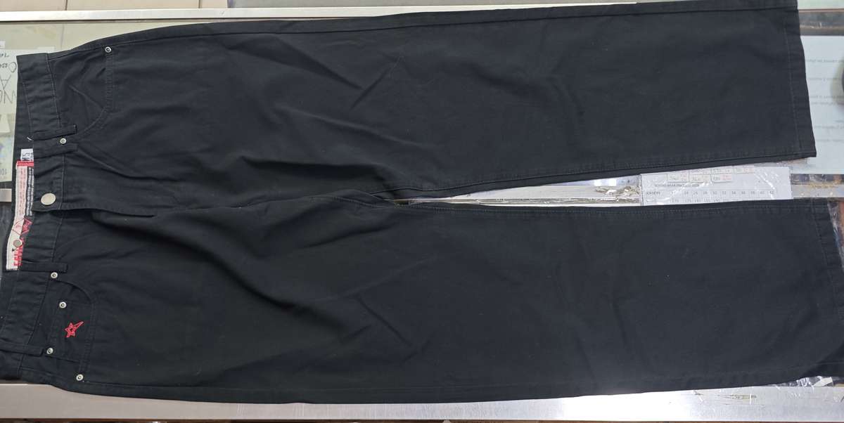 SOVIET BLACK COTTON PANTS (SIZE 38)
