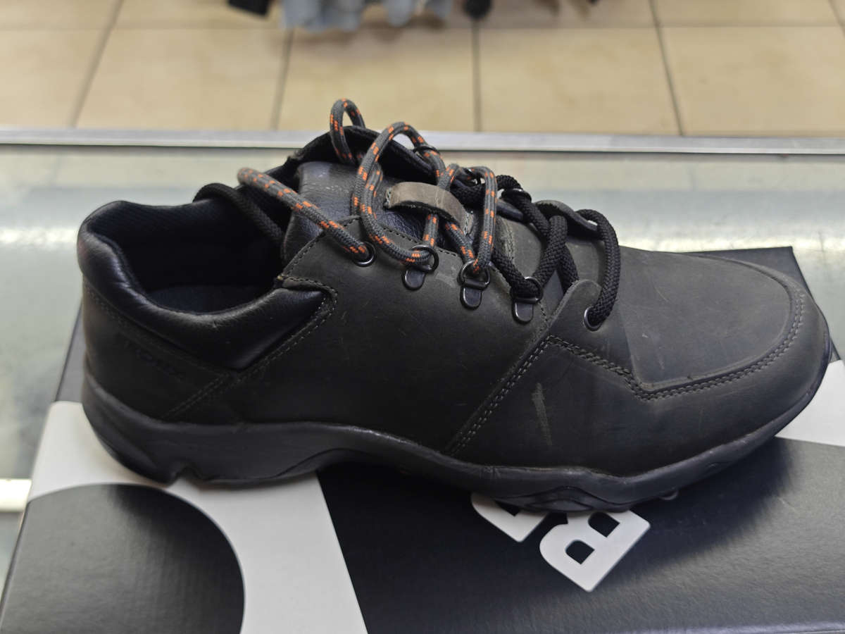 BRONX SHERMAN CABRETTA BLACK WORKSHOE (SIZE 10)