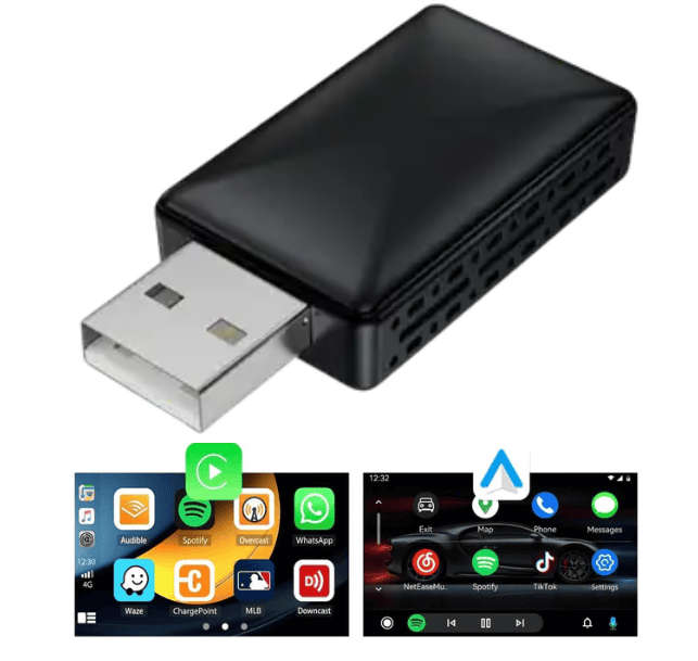 Wireless Adapter for Apple CarPlay or Android Auto