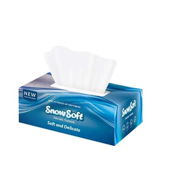 SnowSoft 2-Ply White Facial Tissues 180 Tissues