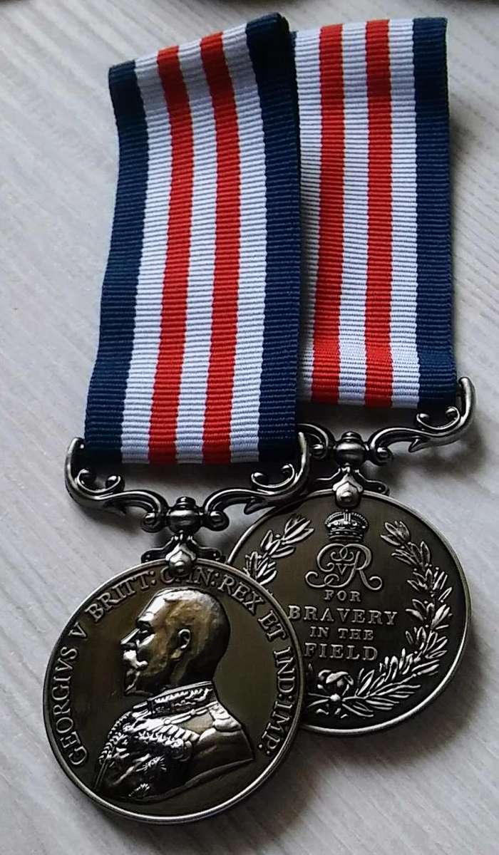 BRAVERY IN THE FIELD GEORGIVS V MEDAL MERIT SILVER PLATED ORDER COPY