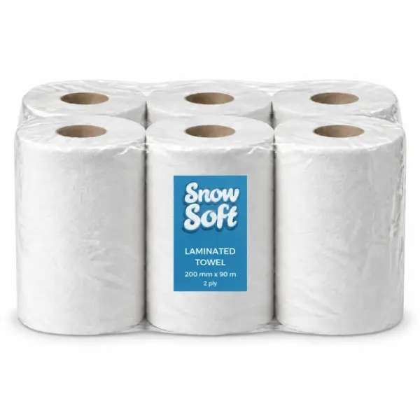 SnowSoft 2-Ply White Paper Towels 6 Pack