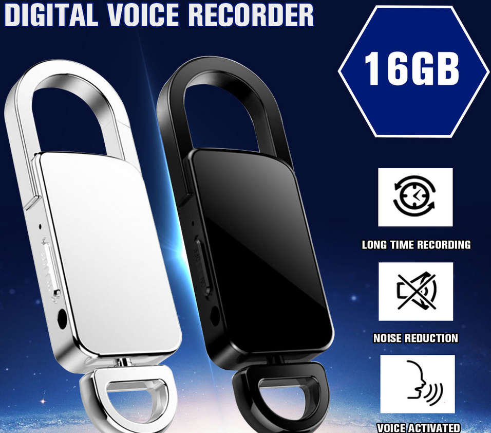 16GB Audio Recorder Voice Activated Device 90 Hours Recording : Perfect Timing