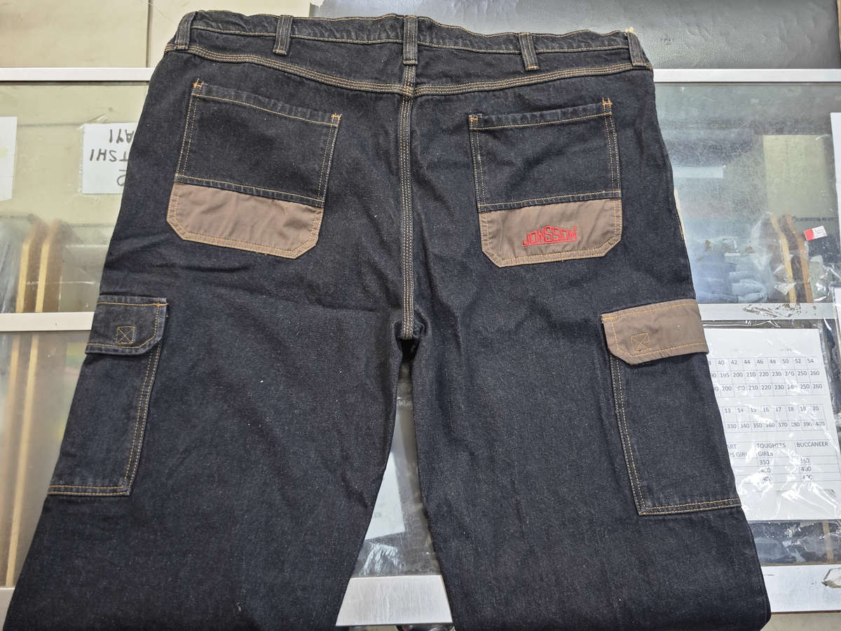 JONSSON BLACK JEAN CARGO SHORTS