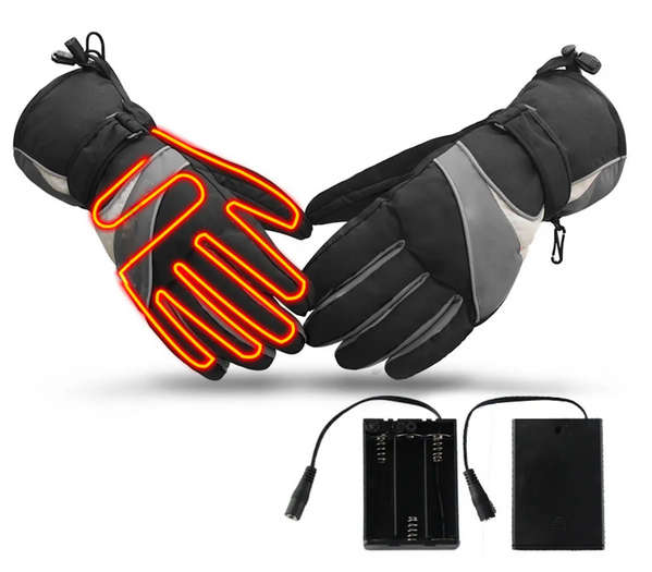 Electric Heated Gloves Motorcycle Winter Waterproof Thermal Outdoor Skiing