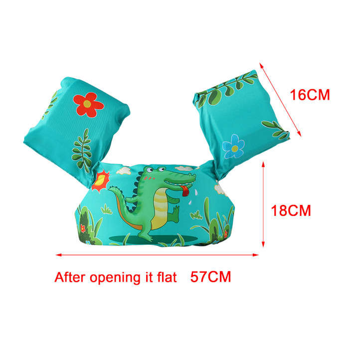 Olive Tree-Kids Arm Band Ring Life Jacket Safety Vest-Crocodile
