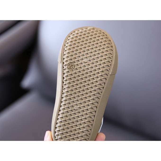 Olive Tree-Kids Classic Canvas Shoes Lace With Easy Velcro Strap-Black-EU30