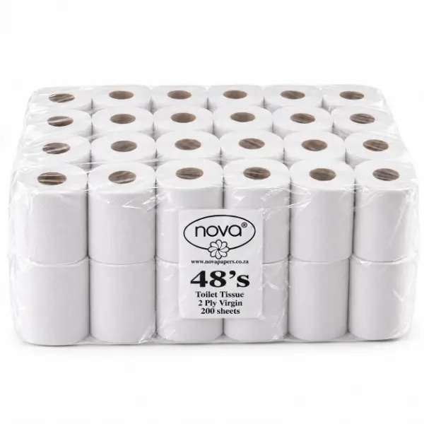 Nova 2-Ply Virgin Toilet Paper 48 Pack