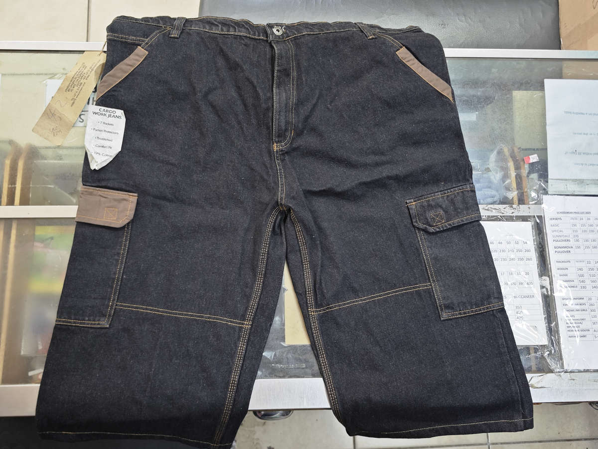 JONSSON BLACK JEAN CARGO SHORTS