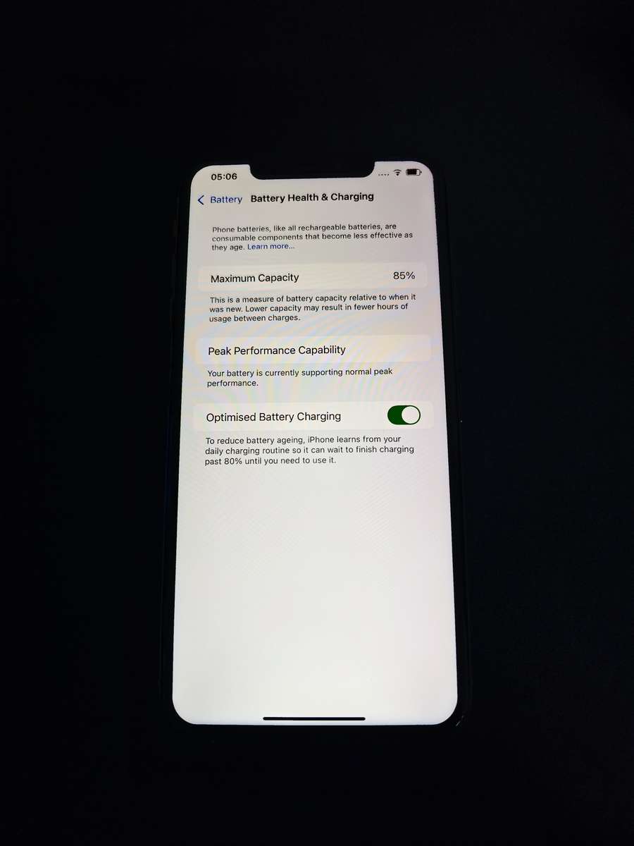 iPhone XS Max 256GB White 85% BH