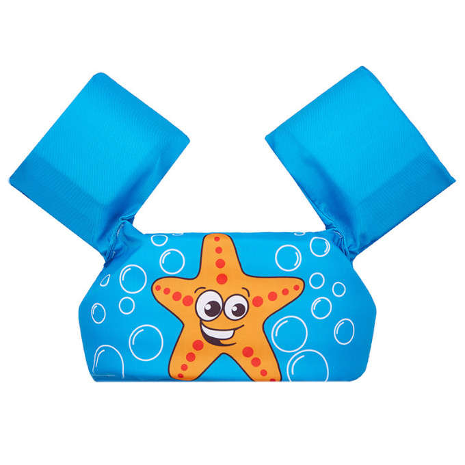 Olive Tree-Kids Arm Band Ring Life Jacket Safety Vest-Blue Starfish