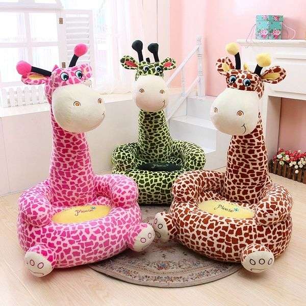 Giraffe kids sofa [Brown]