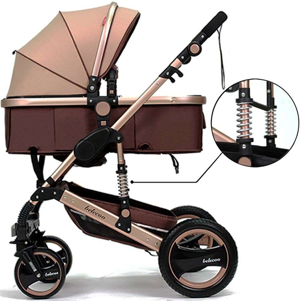 Belecoo stroller 2 in 1 Foldable Baby Pram