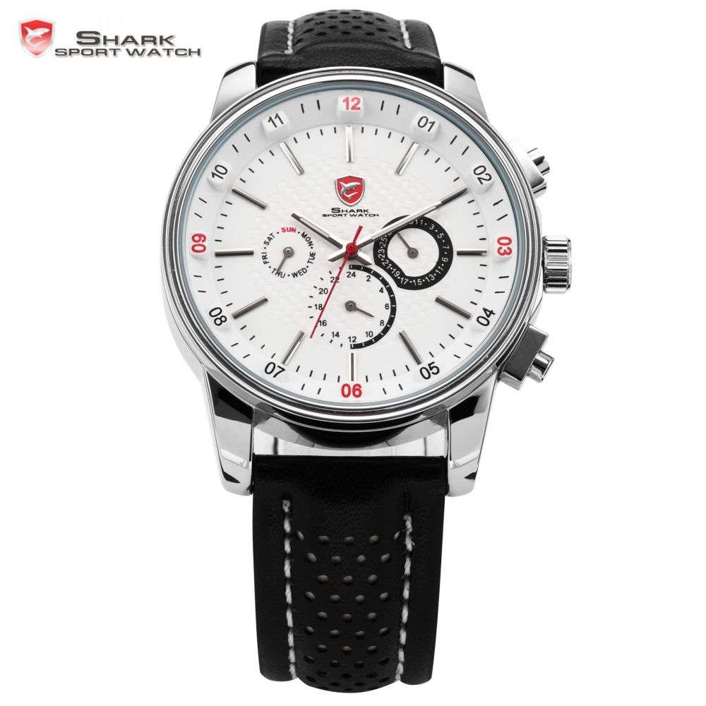 SHARK PACIFIC RACER CHRONO WATCH RED/BLACK TRIM WATCH  W/ BOX, PAPERS, LOADED!!