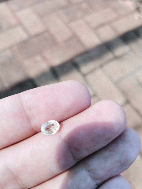 1ct Light yellow Sapphire