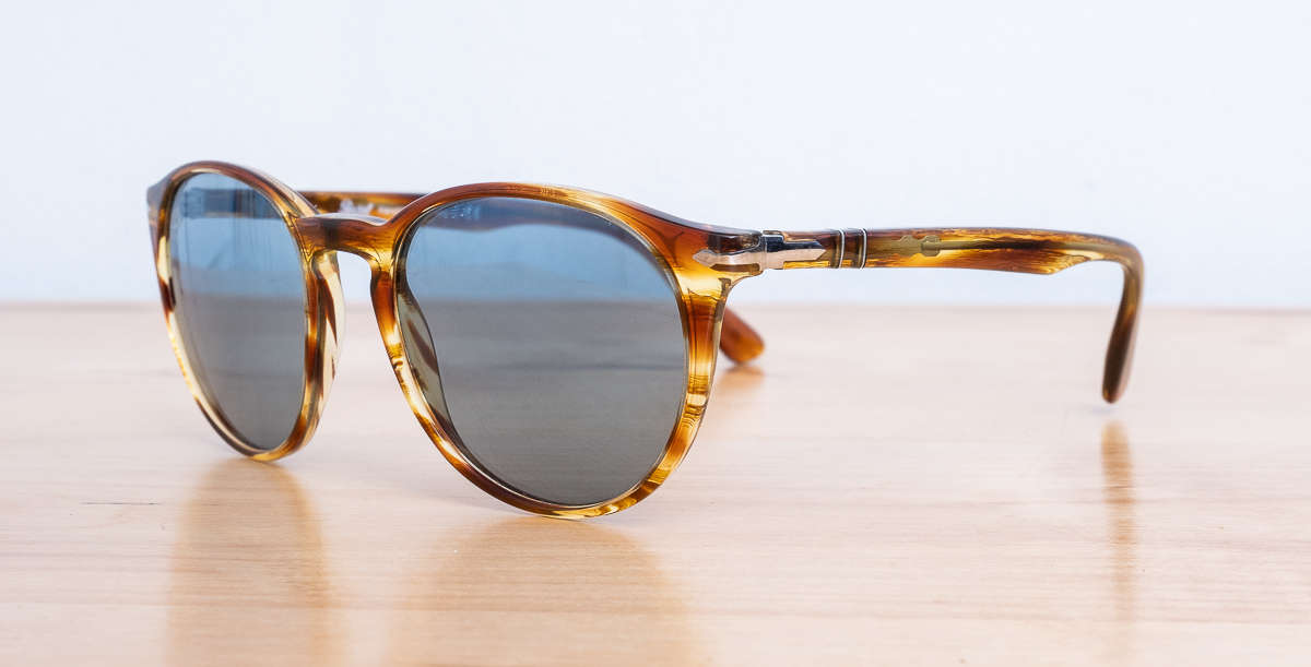 Persol PO3152S Sunglasses in Brown Striped Yellow