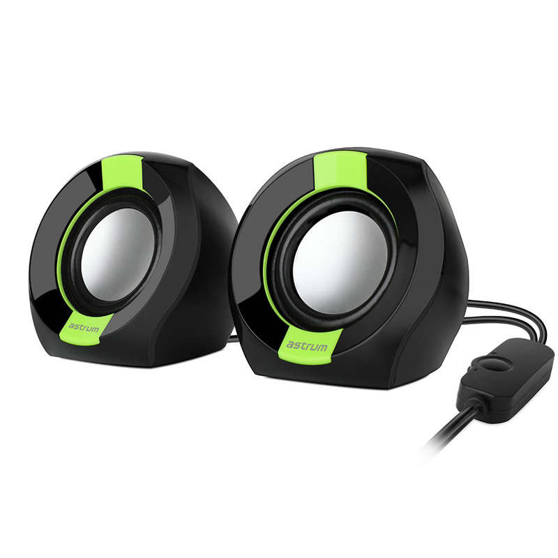 Astrum 2.0CH USB Powered Speakers - SU105 Green