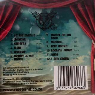 Rise: Water on Canvas : CD