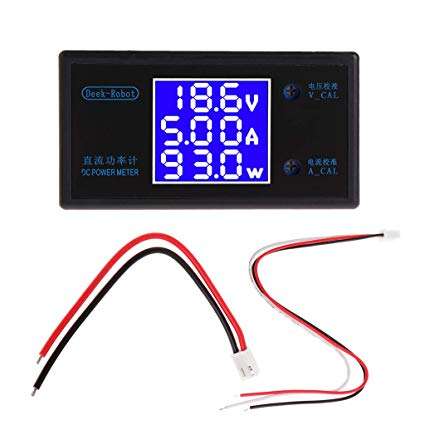 DC 0-100V 10A 1000W LCD Digital Voltmeter Ammeter Wattmeter