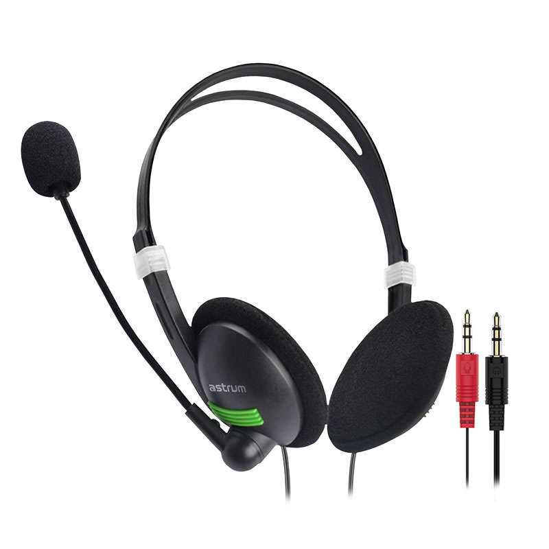 Astrum On-ear PC Wired Headset with Mic - HS100
