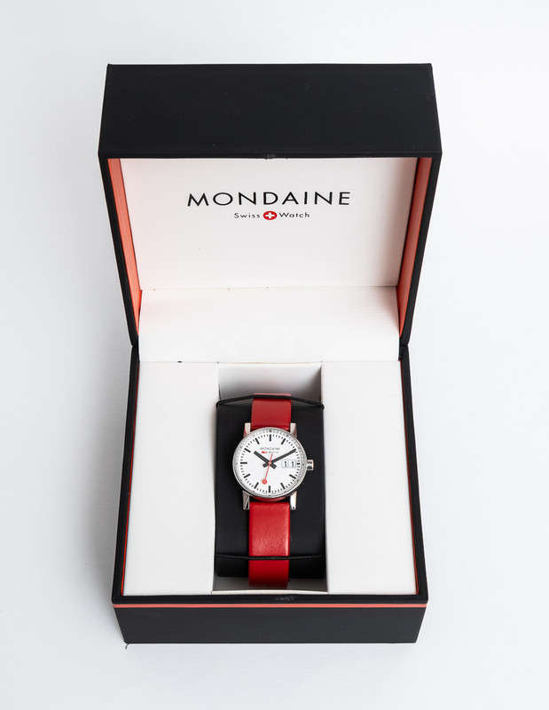 Ladies Mondaine Official Swiss Railways SBB CFF FFS Big Date Watch - Evo2 30mm Watch MSE.30210.LC