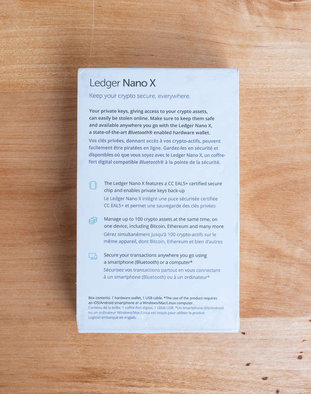 Ledger Nano X Cryptocurrency Wallet *LIKE NEW* *IN THE BOX*