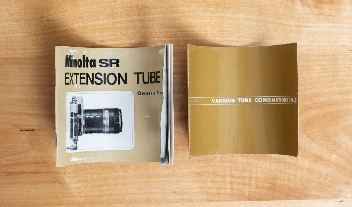 Original Minolta Macro Extension Tube Set - MD/MC/SR Mount