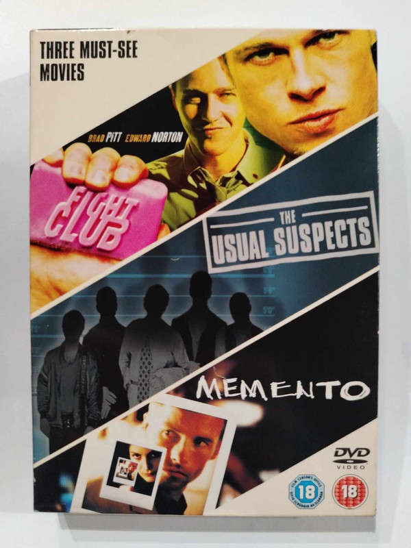 Memento / The Usual Suspects / Fight Club  : 3 DVD Box Set