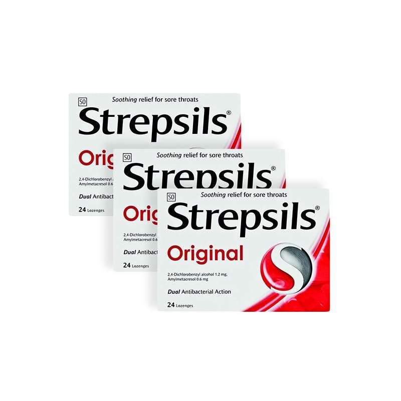 STREPSILS LOZENGES ORIGINAL  3 Pack Bundle - 72's
