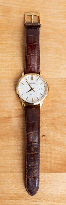 Mens Seiko 4R35-00Z0 Automatic Watch with Box and Papers