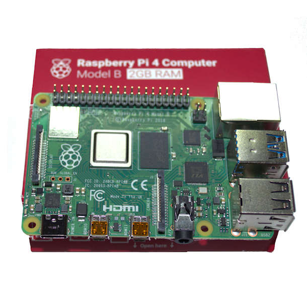 Raspberry Pi 4 Model B, BCM2711 SoC, 2GB DDR4 RAM, RPI4-MODBP-2GB
