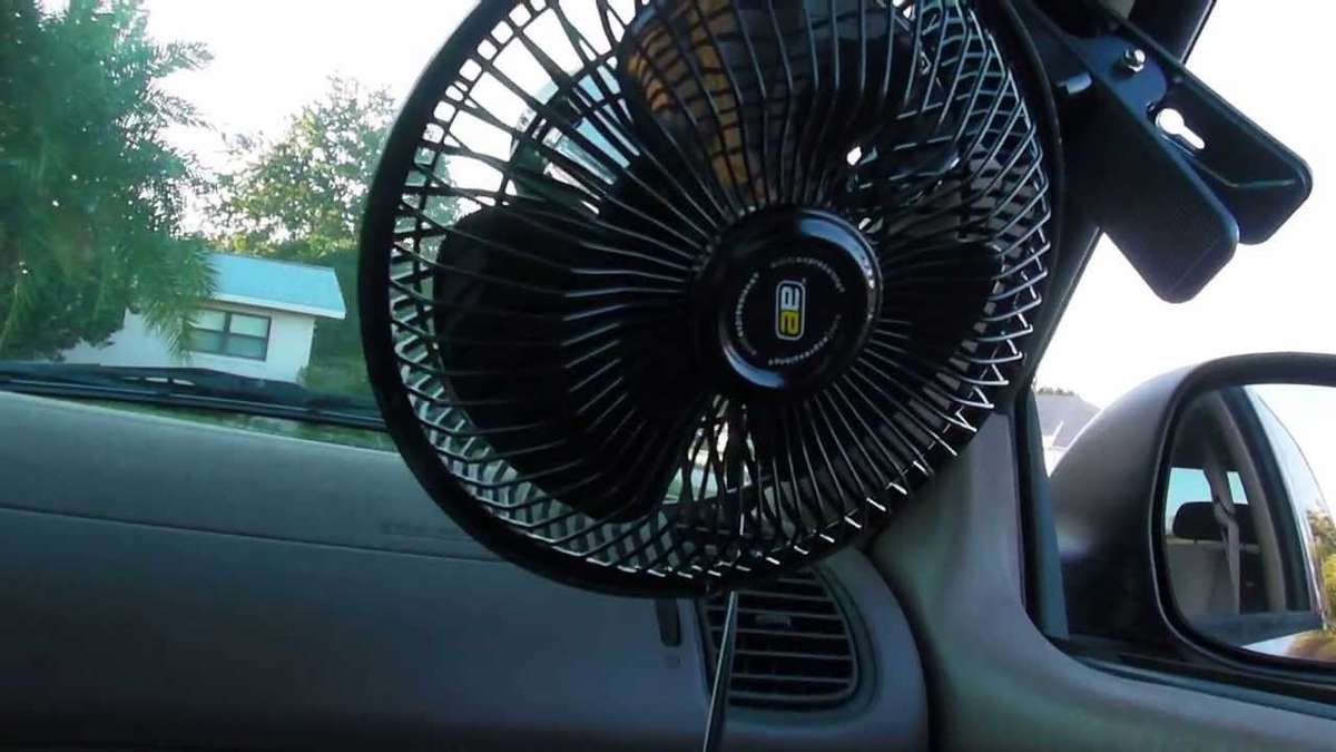 12V Portable Oscillating Fan-Universal Sturdy Mounted On Vehicle With Clip