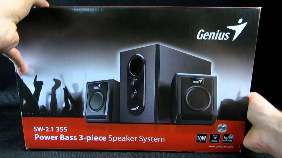 Genius SW-2.1 355 2.1 speakers includes Subwoofer