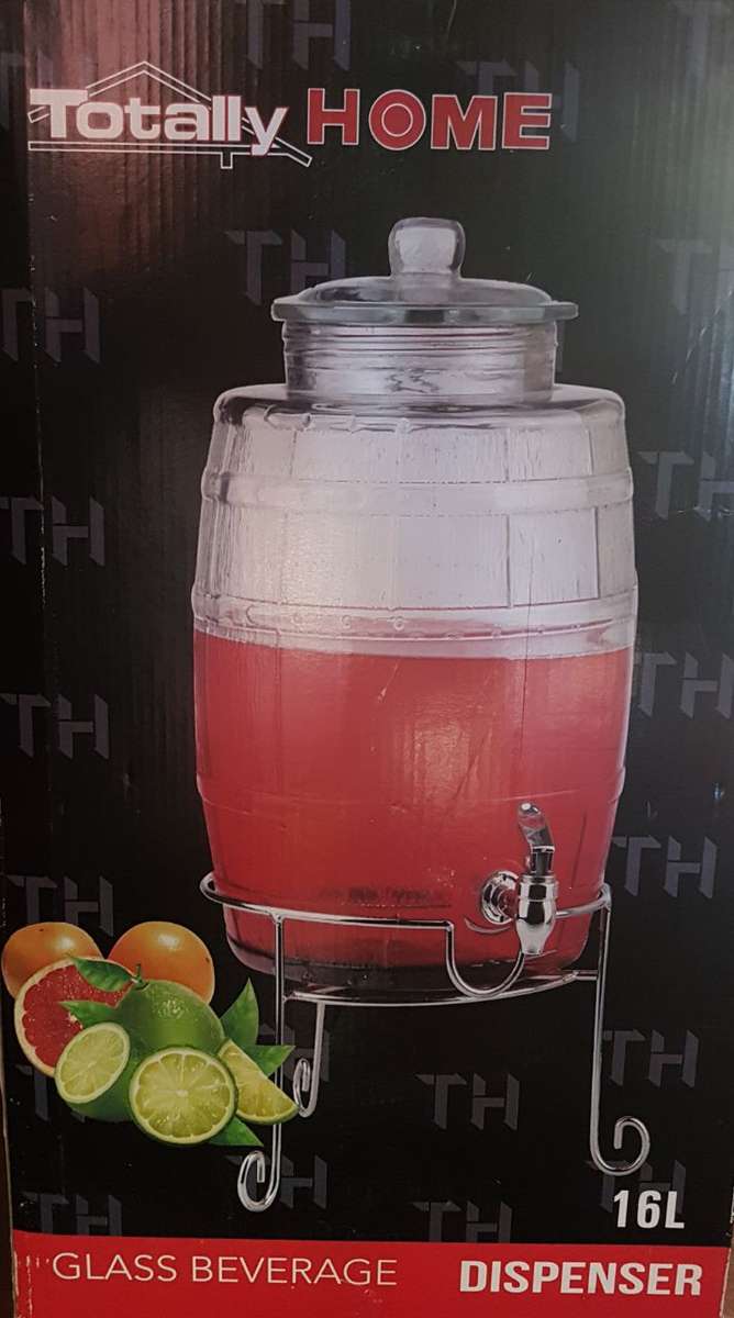 Glass beverage dispenser 16L
