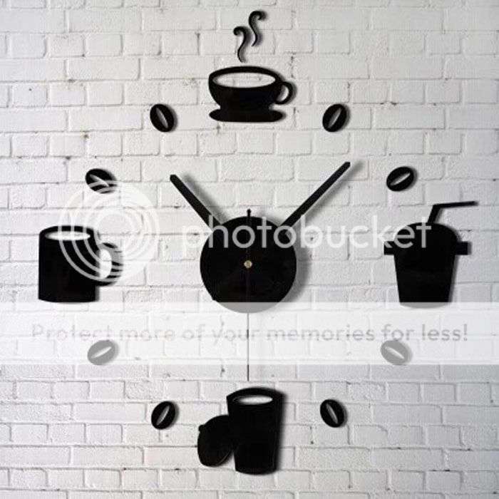 *LOCAL STOCK* Fashion Acrylic DIY Self Adhesive Interior Wall Creative Decoration Clock