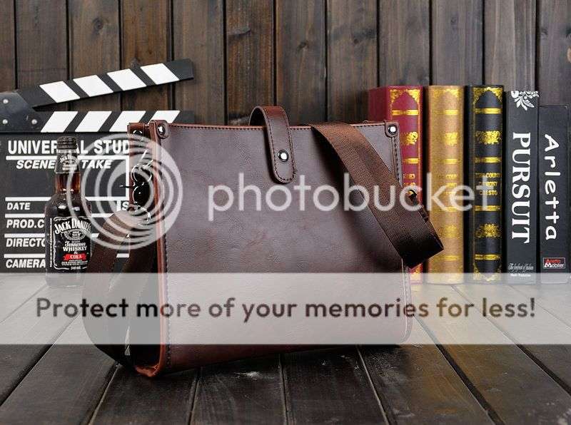 *LOCAL STOCK* Men Crazy Horse PU Leather Business Messenger Shoulder Bags Briefcase Bag Handbag